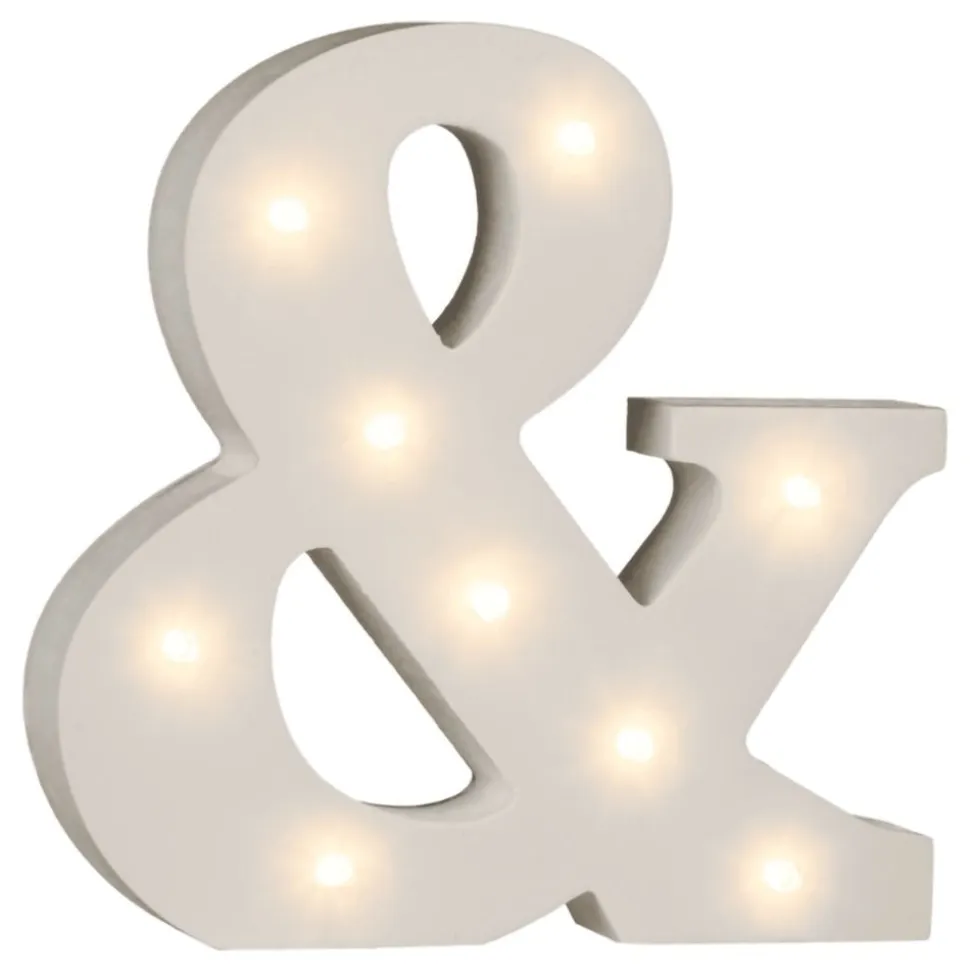 LED-Bokstav i Tre Hvit