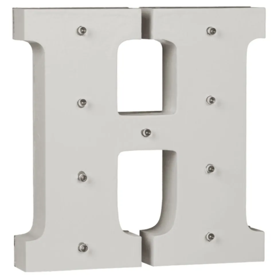 LED-Bokstav i Tre Hvit