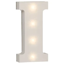LED-Bokstav i Tre Hvit