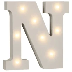 LED-Bokstav i Tre Hvit
