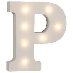 LED-Bokstav i Tre Hvit
