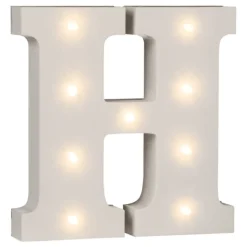 LED-Bokstav i Tre Hvit