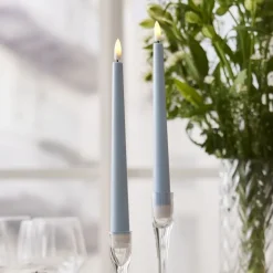 LED Kronelys Blå