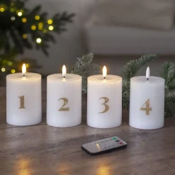 LED Kubbelys Flamme Advent