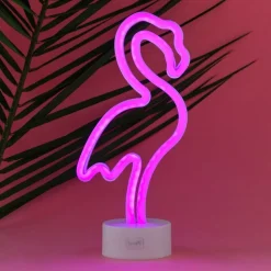 LED-Lampe Flamingo med Neon-effekt