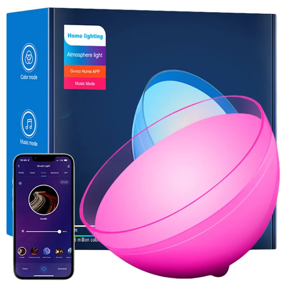 LED-Lampe Rund Wi-Fi