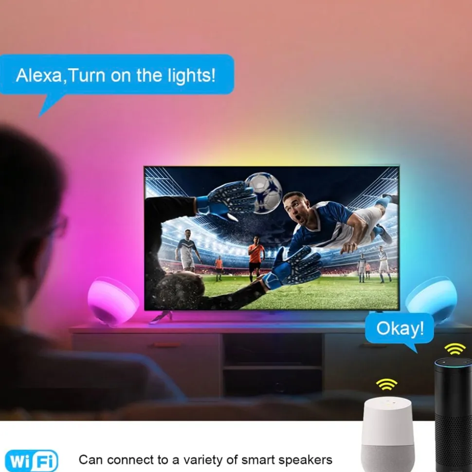 LED-Lampe Rund Wi-Fi