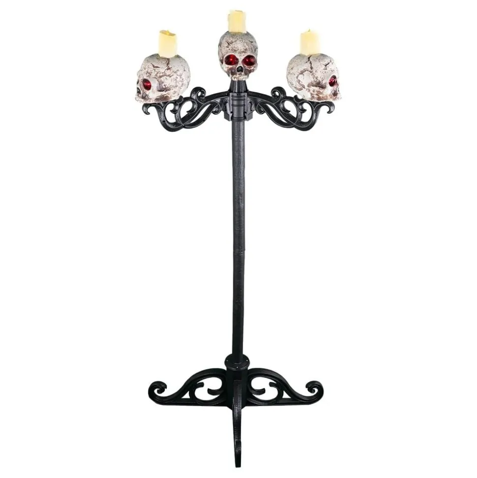 LED Takkrone/Kandelaber med hodeskaller 2in1