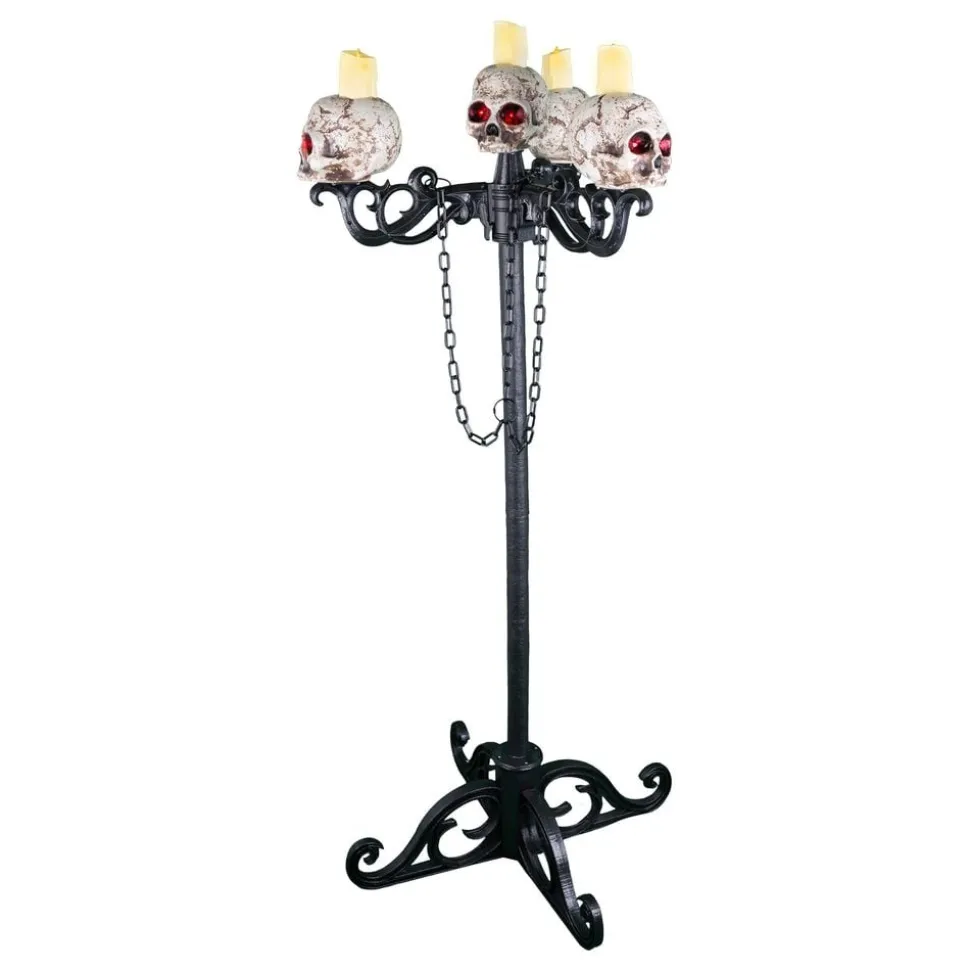 LED Takkrone/Kandelaber med hodeskaller 2in1