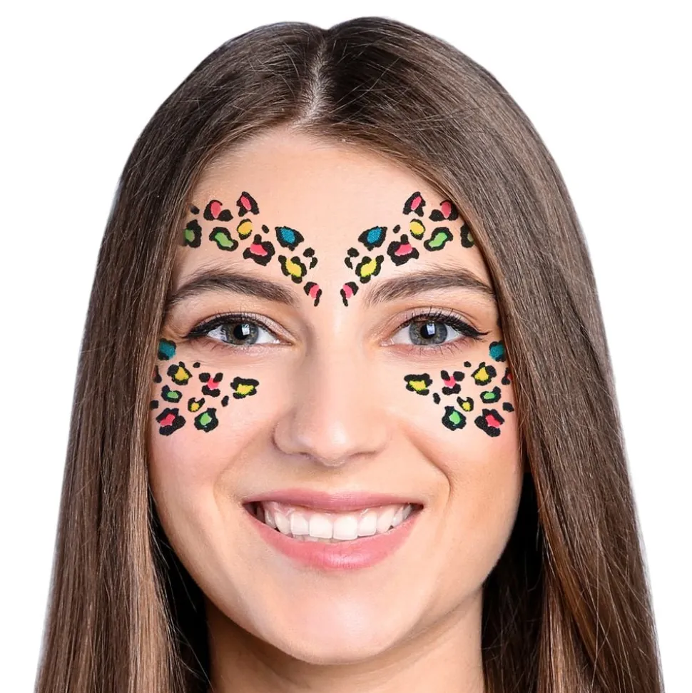 Leopard Glitter Selvheftende Sminke