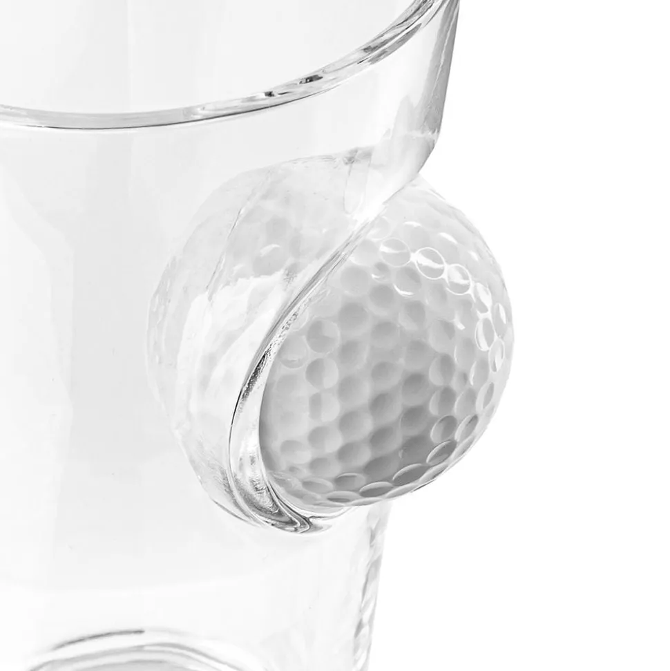 Ølglass med Golfball