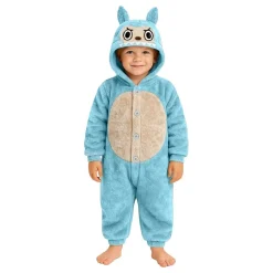 Lulu Monster Blå Onesie Barn Kostyme