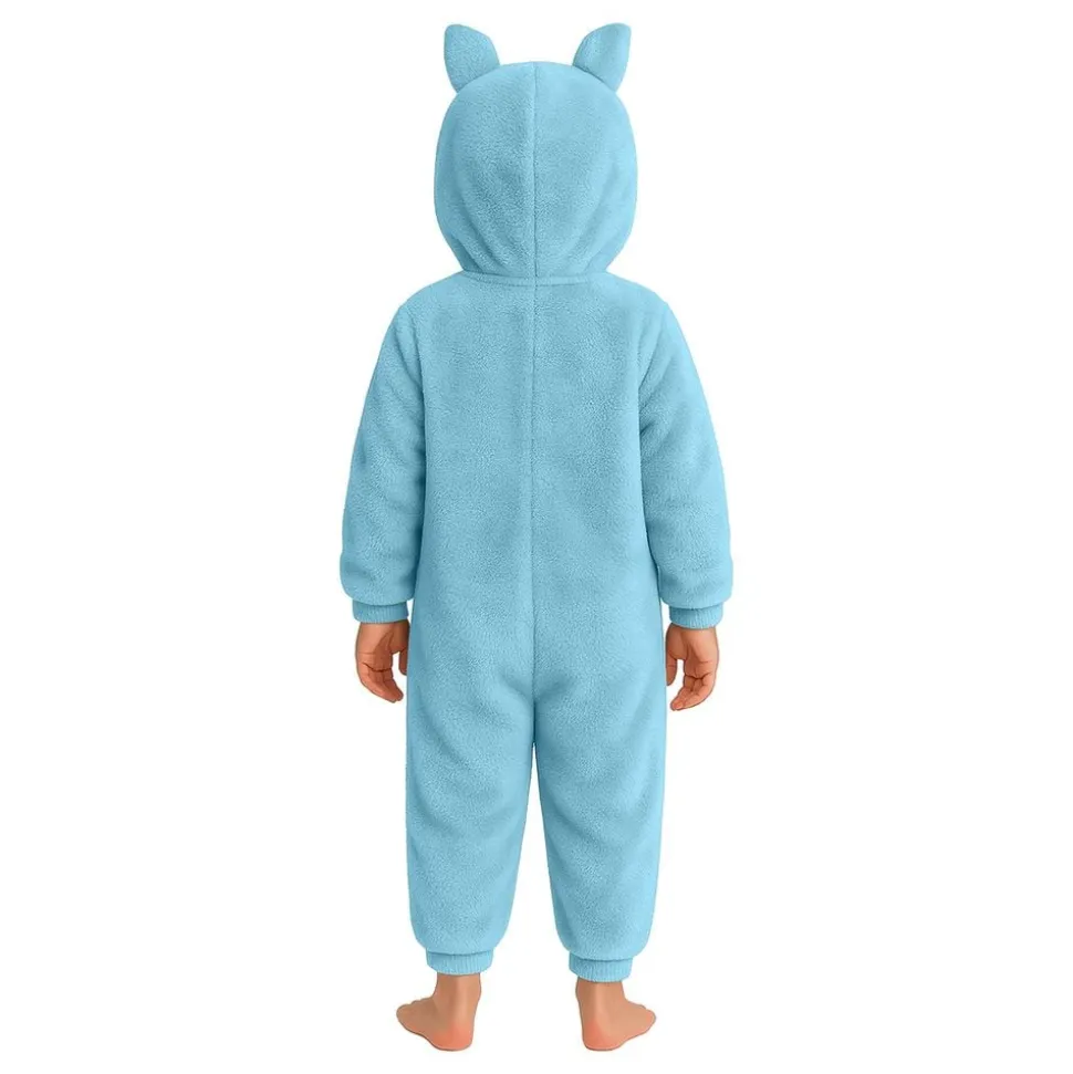 Lulu Monster Blå Onesie Barn Kostyme