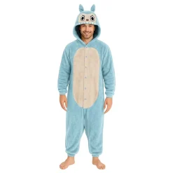 Lulu Monster Blå Onesie Herre Kostyme