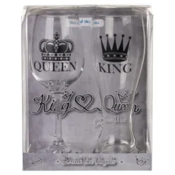 Øl- & Vinglass King & Queen