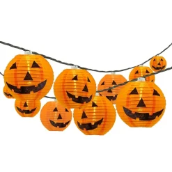 Lysslynge med Halloweengresskar