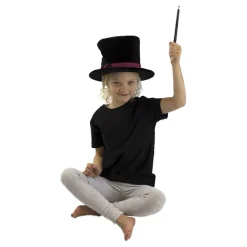 Magiker Hatt Med Kanin Og Tryllestav Barn