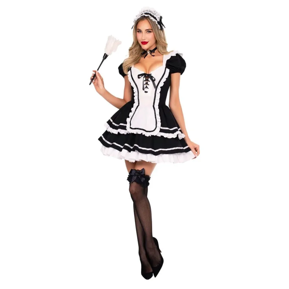 Maid to Flirt Kjole Deluxe Kostyme