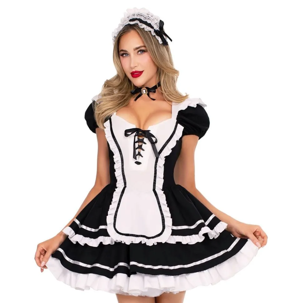 Maid to Flirt Kjole Deluxe Kostyme