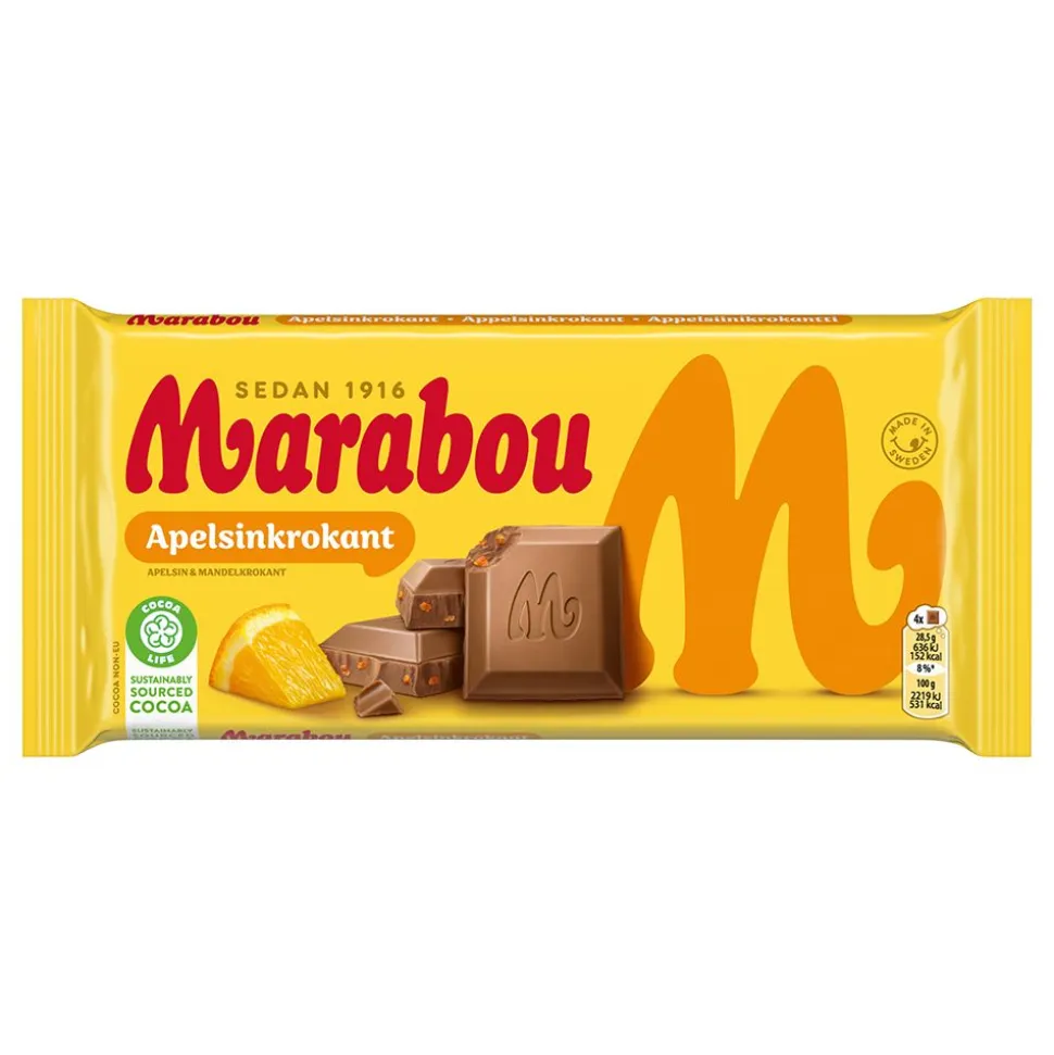 Marabou Apelsinkrokan Sjokoladeplate