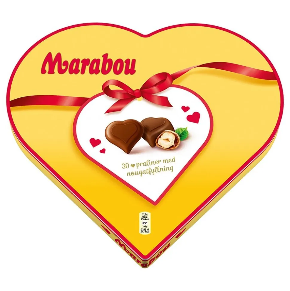 Marabou Hjerteformet Sjokoladeeske