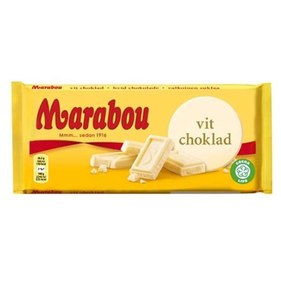 Marabou Hvit Sjokoladeplate