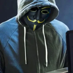 Maske Anonymous Svart