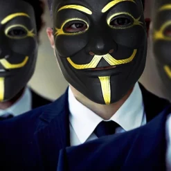 Maske Anonymous Svart