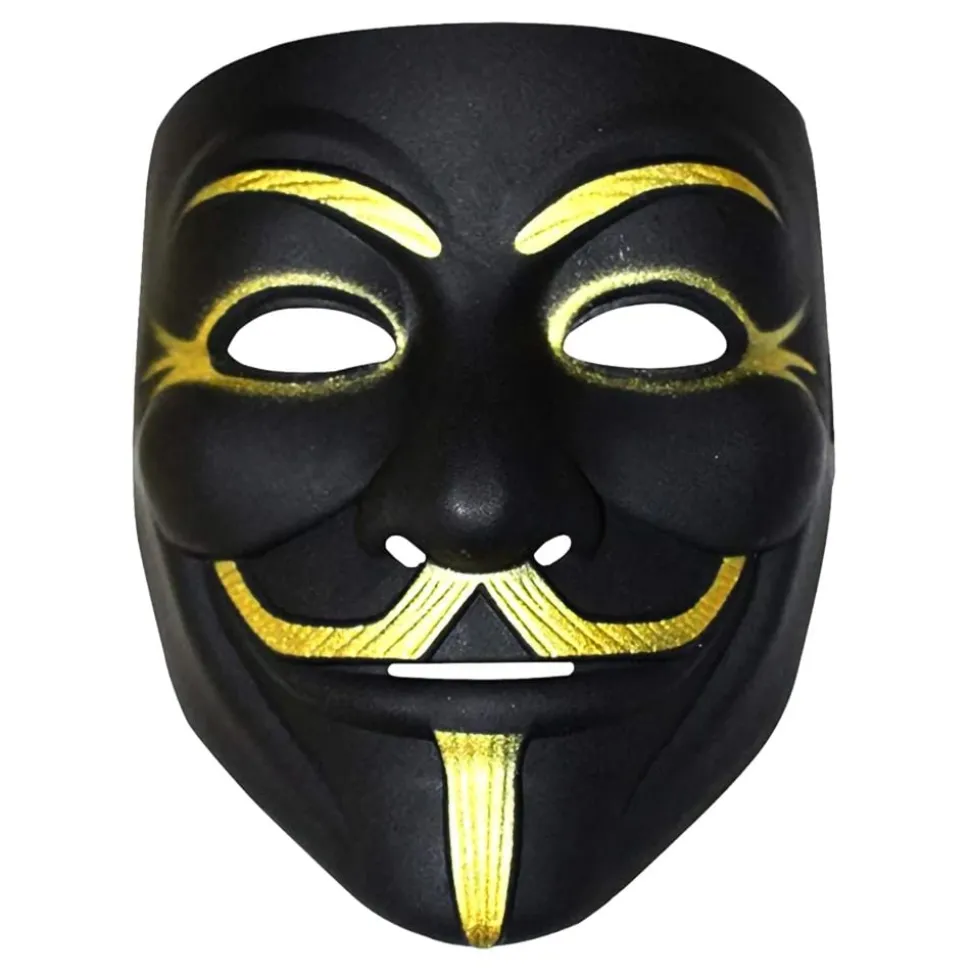 Maske Anonymous Svart