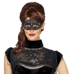 Maske Filigrans Svart