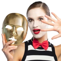 Maske Mimekunstner Gull