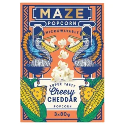Maze Popcorn Cheesy Cheddar