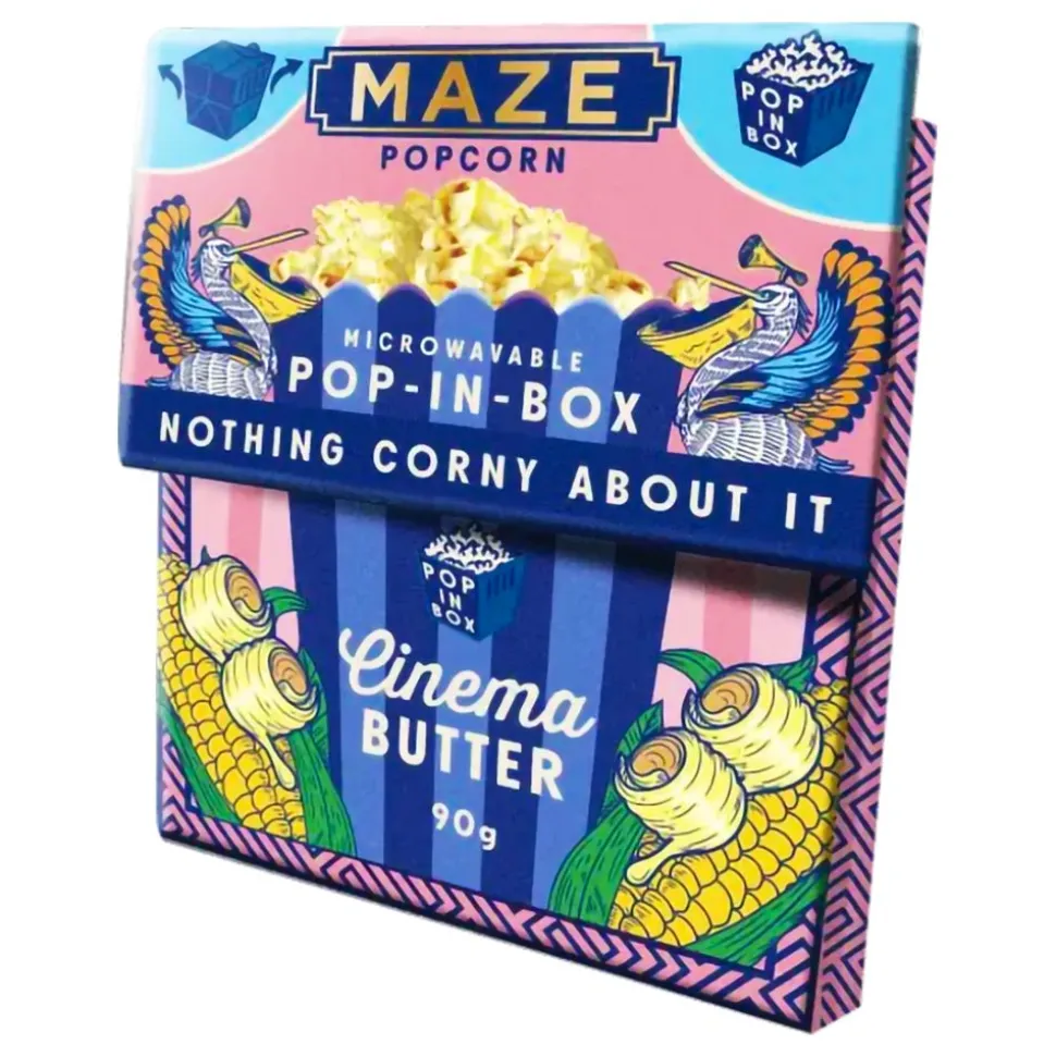 Maze Popcorn Pop-In-Box Cinema Butter