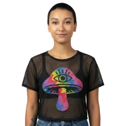 Mesh T-skjorte Shrooms Dame