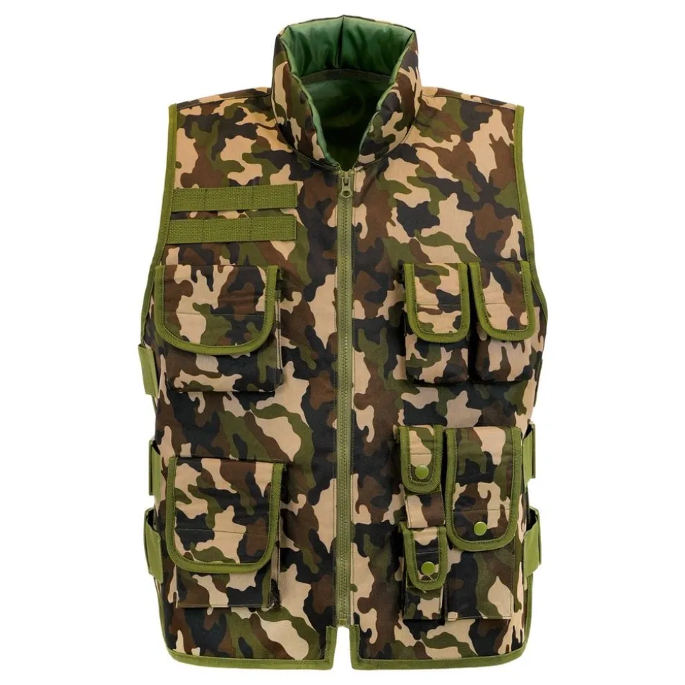 Militærvest kamuflasje for barn