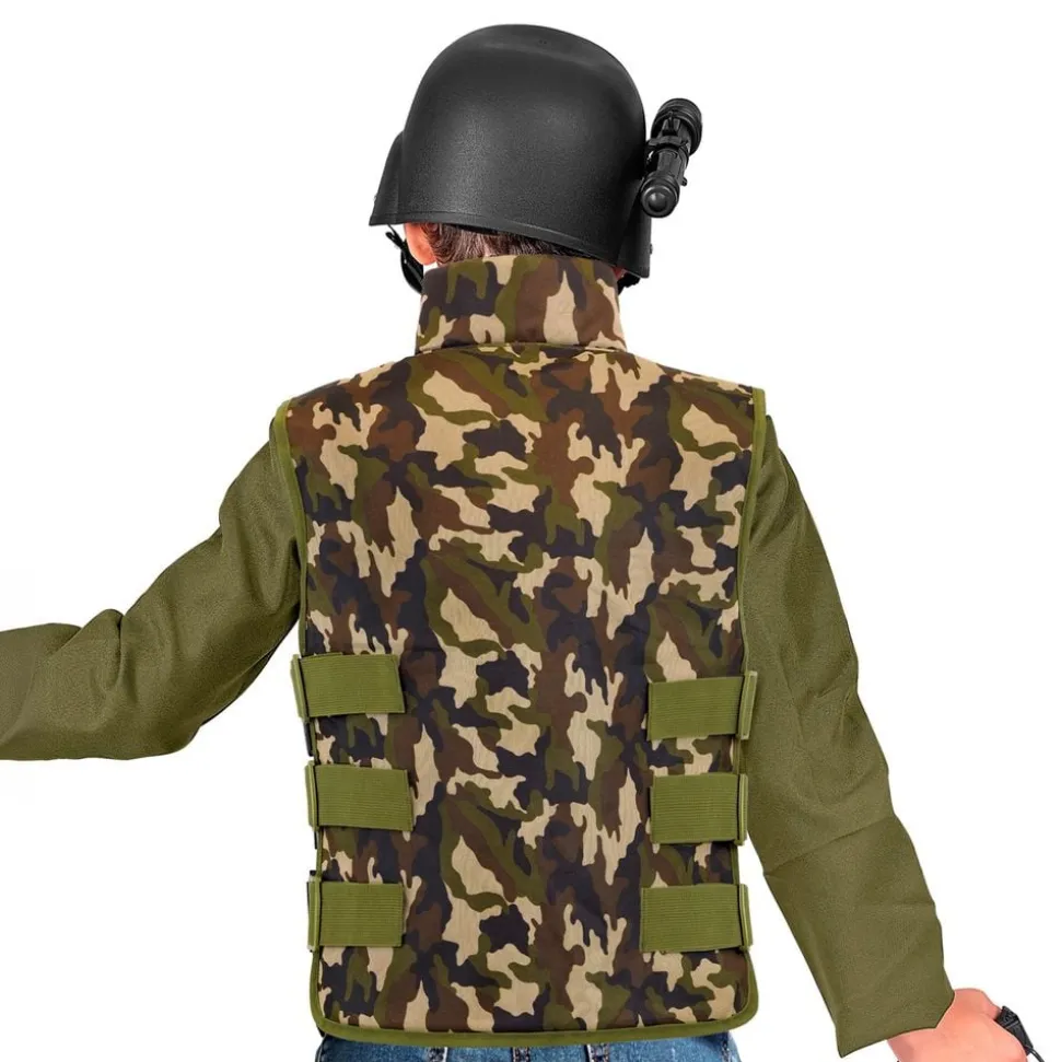 Militærvest kamuflasje for barn