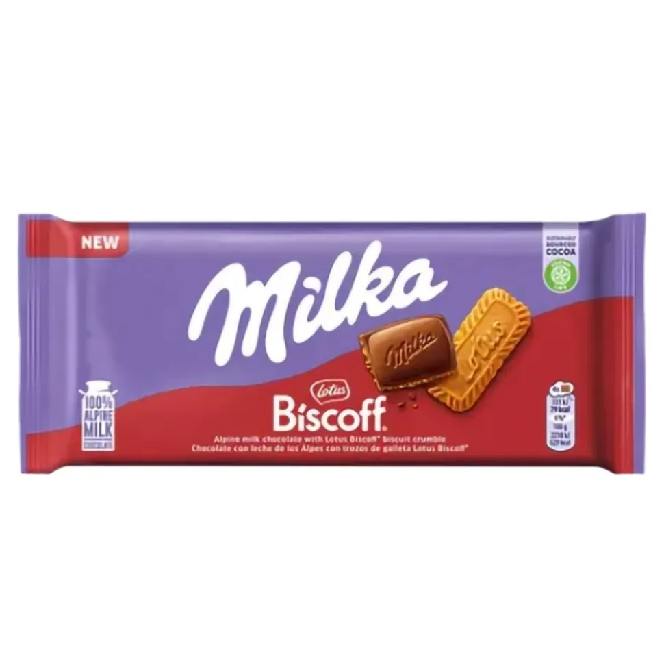 Milka Melkesjokoladeplate Lotus Biscoff