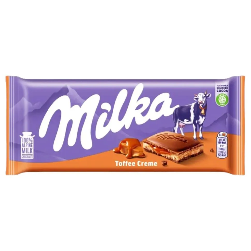 Milka Melkesjokoladeplate Toffee Creme