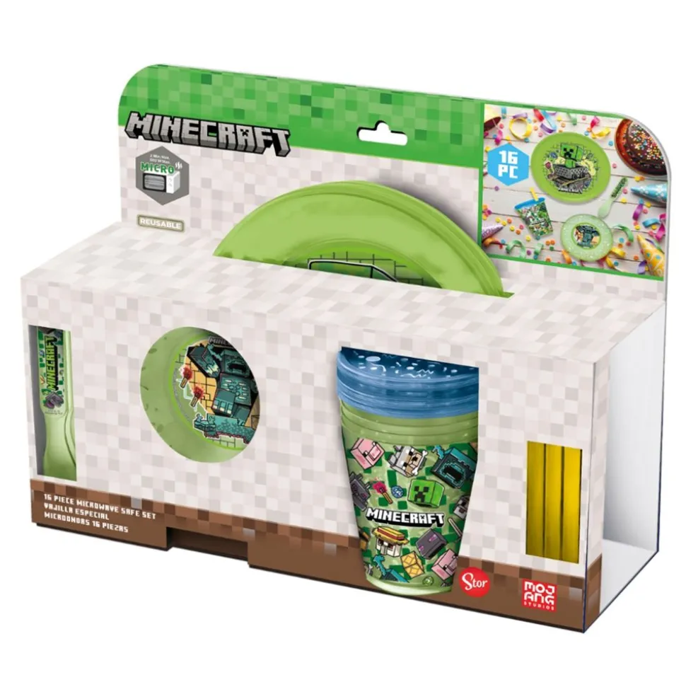 Minecraft Barneservise Sett