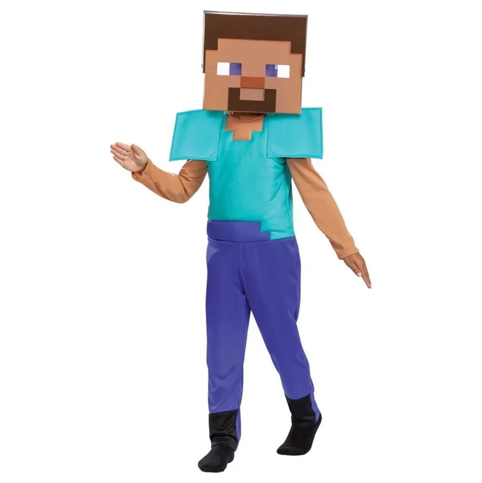 Minecraft Steve Barn Kostyme