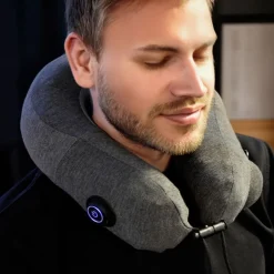 MM Oppblåsbar Nakkekudde med Massasje