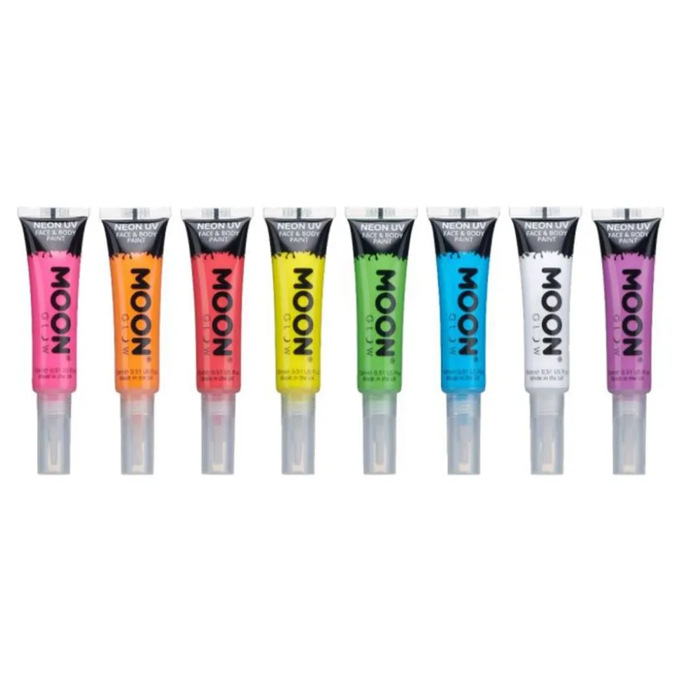 Moon Creations UV Neon Ansikts- & Kroppsfarge med Applikator