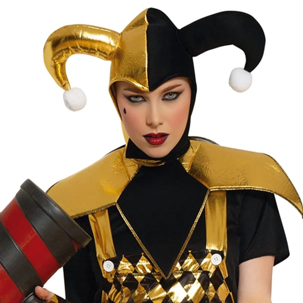 Mørk Harlequin Dame Kostyme
