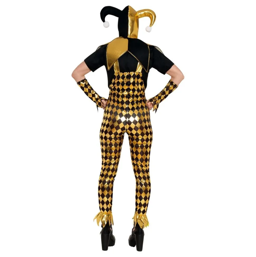 Mørk Harlequin Dame Kostyme