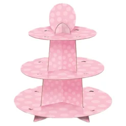 Muffinsstativ Baby shower rosa