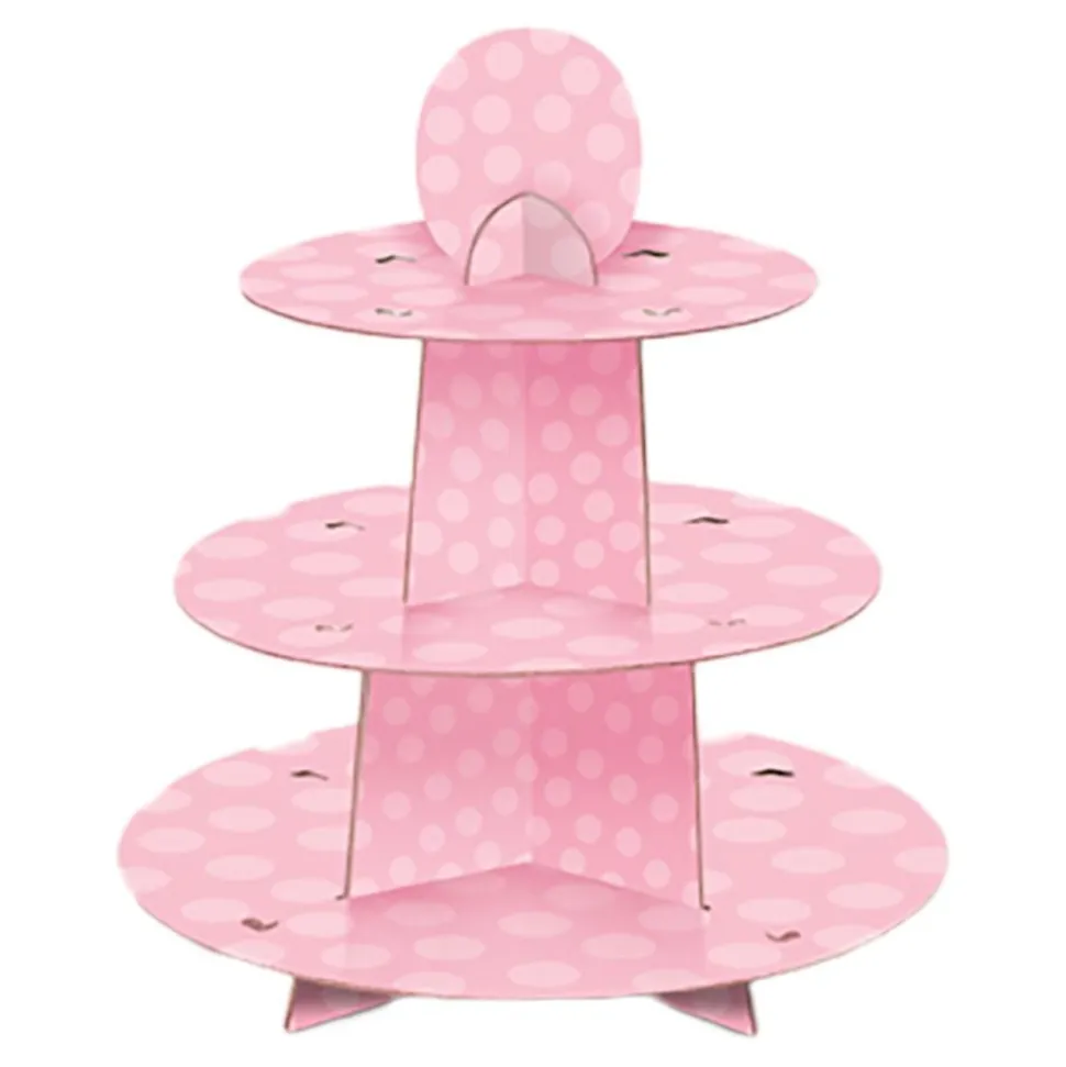 Muffinsstativ Baby shower rosa