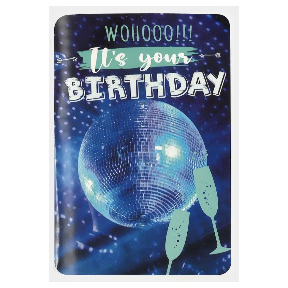 Musikkort Disco Birthday
