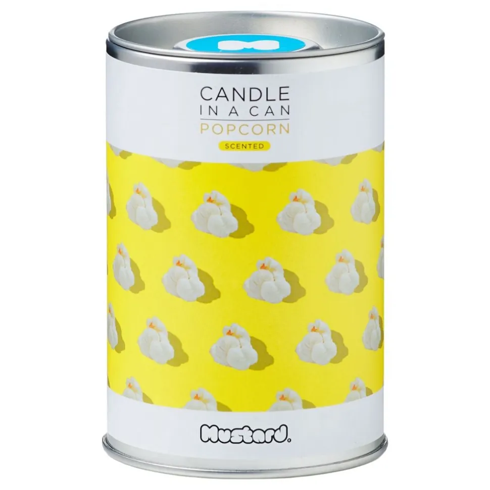 Mustard Candle In A Can Popcorn