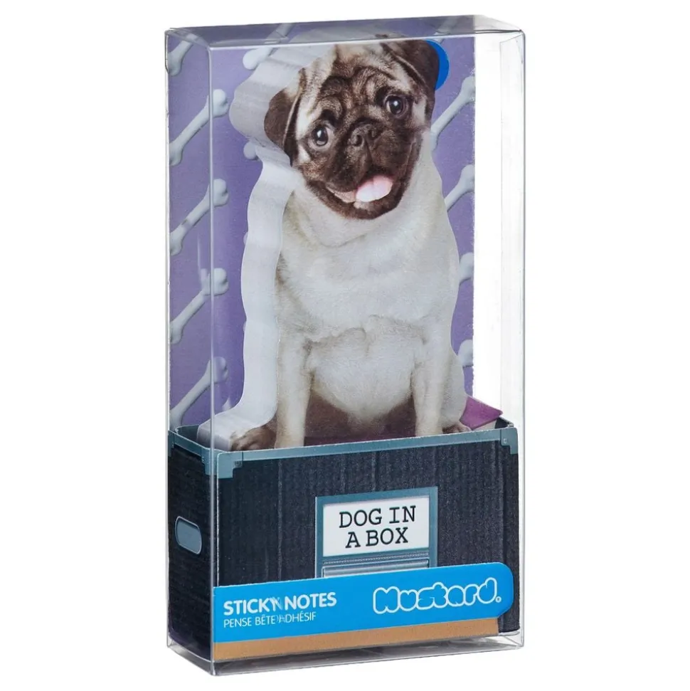 Mustard Dog In A Box Sticky Notes