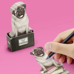 Mustard Dog In A Box Sticky Notes